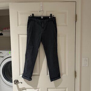 Gap Girlfriend Chino Pants in Charcoal Size 2